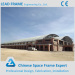 Lightweight steel space frame permanent swimming pool roof