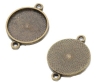 zine alloy jewelry metal tray key circle gold white copper color jewelry