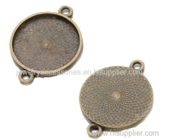 zine alloy jewelry metal tray key circle gold white copper color jewelry