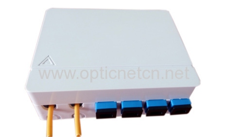 4 fibers mini FTTx Termination Box Small Terminal Box FTTH Termination Box Fiber Optic Splitter Box