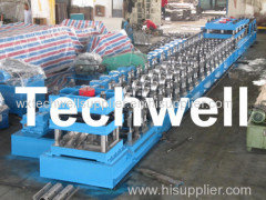 2 - 4mm Gimbal Gearbox Drive Highway Guardrail Roll Forming Machine With 7 Rollers Leveling