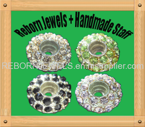 4in1 bling bling large hole beads for european style and all diy jewelry making