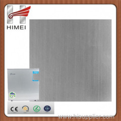 Hairline finish film laminated metal for refrigerators