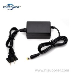 Dual output ac dc dual line power adapter for led light 12v 2000ma