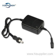 Dual output ac dc dual line power adapter for led light 12v 2000ma