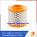 Wood pulp paper air filter cartridge fabrication