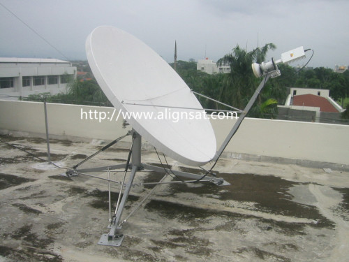 Alignsat 1.8m C-band & Ku band Fiber Glass Flyaway Antenna