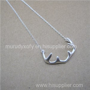 Special Ethnic Antlers Golden Silver Pendants Necklaces SSN003