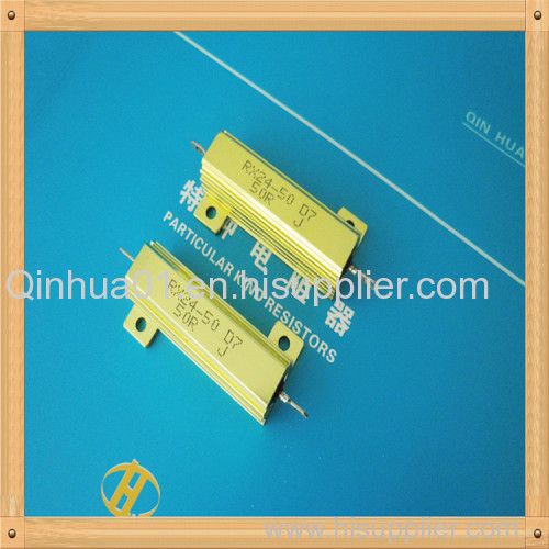 Aluminum shell wire wound resistors