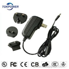 Modern new interchageable plug adapter 24v 1500ma UL CE FCC RoHs