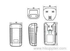 Modern new interchageable plug adapter 24v 1500ma UL CE FCC RoHs