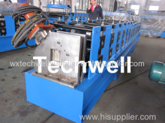 16 Forming Station GCr15 Steel Door Track Rail Roll Forming Machine With PLC Control