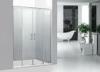 Stainless Steel Handle Bathroom Framed Sliding Shower Doors 1400MM With Chrome Profile