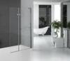 Folding Glass Shower Doors Hinged Shower Screen Chromed Aluminum Profile