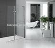 Folding Glass Shower Doors Hinged Shower Screen Chromed Aluminum Profile