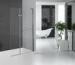 Folding Glass Shower Doors Hinged Shower Screen Chromed Aluminum Profile
