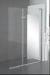 Flexible Polished Profile Frameless Hinged Shower Door Rectangle Chrome Holder