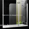 1000 X 1400 Over Bath Folding Shower Screens Frameless Aluminum Alloy Profile