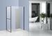 Chrome Side Pivot Open Corner Entry Shower Enclosures 1200 x 800 with Mirror Glass