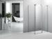 Frameless Square Bathroom Shower Enclosures With Sliding Doors Stainless Steel Wheels