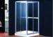 Flexible 6mm Glass Door Sliding Shower Enclosure For Baths 195cm Height