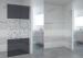 Grey Walk In Shower Enclosures Frameless Stone Shower Base For Apartment
