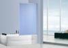 One Acrylic Panel Bathtub Shower Screen Folding Bath Glass Screen With Frame