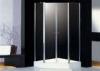 Two Doors Polygon Pivot Shower Enclosure 4mm Frosted Glass Shower Screen