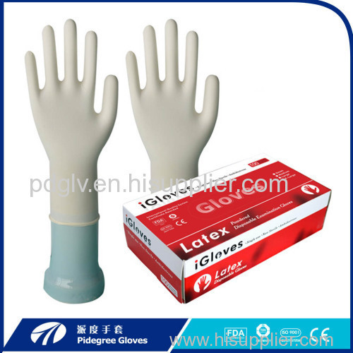 Non sterile Latex rubber Gloves top quanlity coating