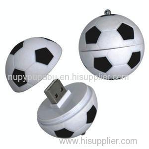 TT097 Keychain Football Shape Plastic USB Flash Drive