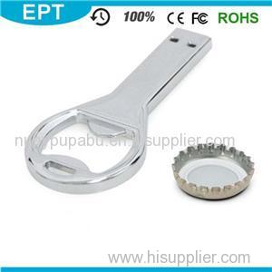 TD082 Metal Bottle Opener Key Shaped 2TB 100MB USB Flash Drive