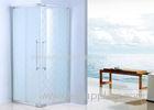 Customized Straight Sliding Shower Enclosure 900 X 800 With Silk Screen Glass