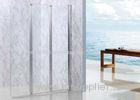 Bi - Folding Shower Walk In Enclosures Straight Style Three Clear Glass Screen