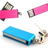 TD019 Custom Metal Swivel Usb Flash Drive With Keychain