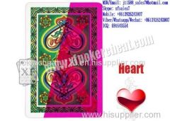 XF Red and Green NAP Plastic Playing Cards With Invisible Ink Markings