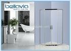 Upscale Superwhite Glass Stainless Steel Shower Enclosures 900 X 900