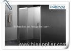 Bathroom Sliding Glass Shower Doors Semi Frameless With Double Chrome Rollers