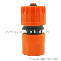 Plastic 1/2"&5/8" hose pipe connector with waterstop