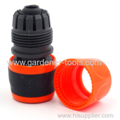 Plastic soft 3/4 inch garden water snap in quick connector