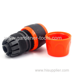 Plastic soft 3/4 inch garden water snap in quick connector