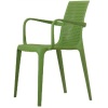 Green plastic arm dining chair plastic arm dining chair