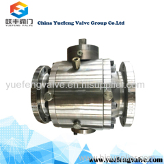 side entry splid trunnion ball valve