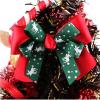 Double Christmas Printed Ribbon Bow For Christmas Tree Package