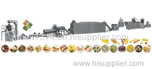 fully automatic puffed snack production line