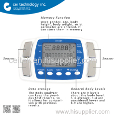 Portable easy to use 5 in 1 Body Analyzer