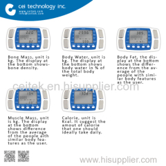 Portable easy to use 5 in 1 Body Analyzer