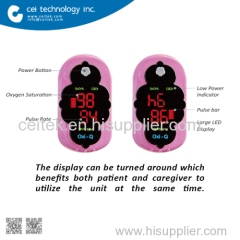 Portable finger pulse oximeter