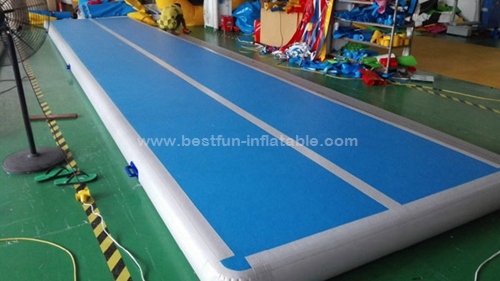 5m blue surface inflatable gym tumbling mats air floor