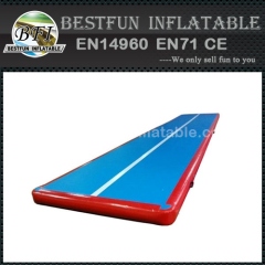 Gym using mini gym equipment inflatable mat