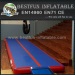 Heat welding inflatable air track gymnastics